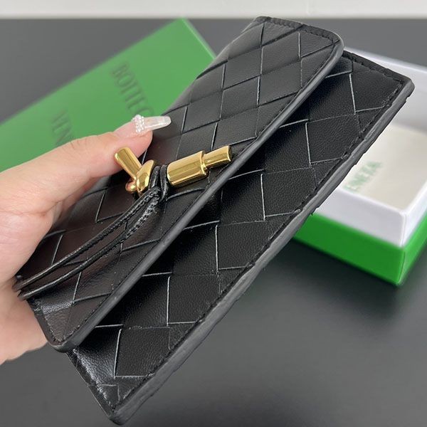 ボッテガヴェネタ タン Andiamo ジップウォレット bog53063