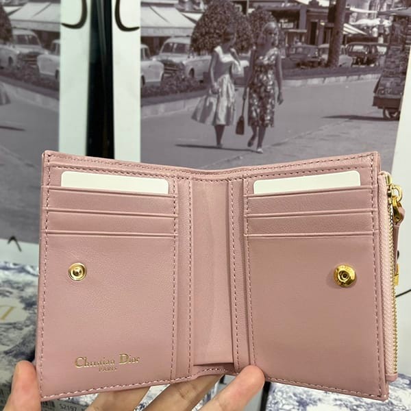 ブティック♪ディオール パチモン カロ CARO ダリア 2つ折り財布 カナージュ dej25847