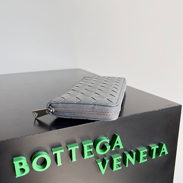 稀少 ボッテガヴェネタ 激安 イントレチャートレザージップウォレット bon48622