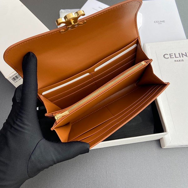 セリーヌ トリオンフ 長財布 コピー レディース カーフスキン Cex91869