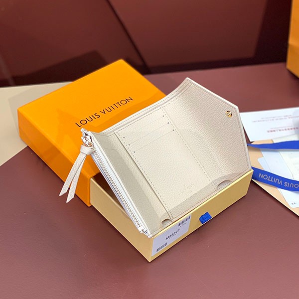 グラデが可愛い ルイヴィトン 偽物 ポルトフォイユヴィクトリーヌ 折りたたみ財布 M83507
