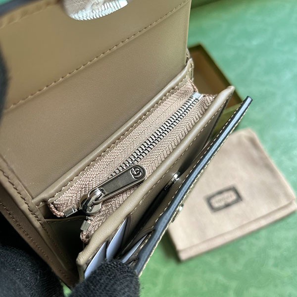 ★グッチ★Petite GG キャンバス*三つ折財布 偽物 gua27723