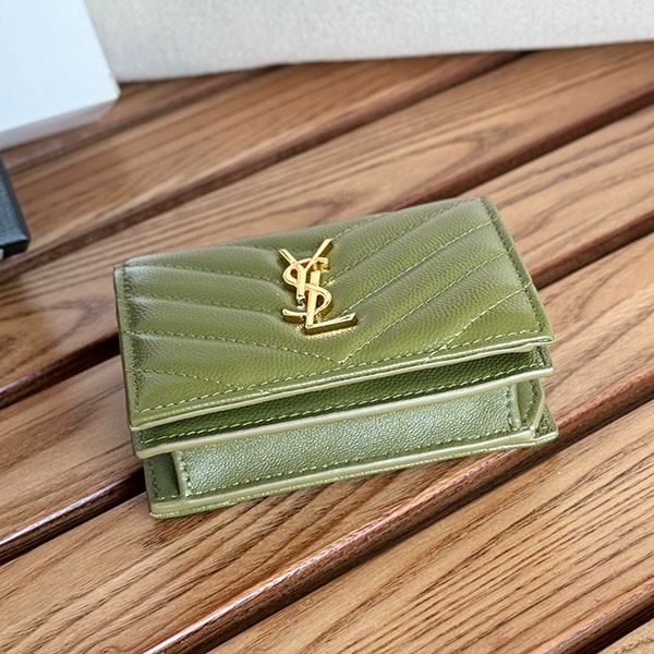 注目★サンローラン YSLロゴ モノグラム 二つ折り財布 偽物 San83861