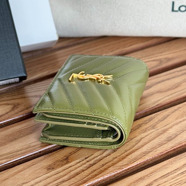 注目★サンローラン YSLロゴ モノグラム 二つ折り財布 偽物 San83861