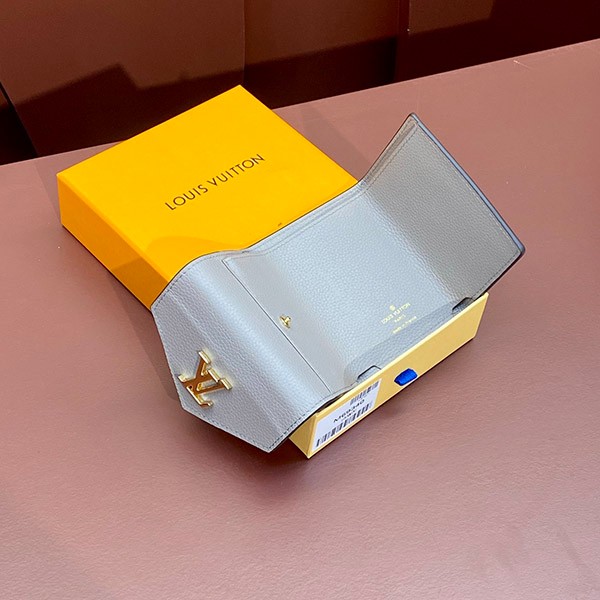 【大人気♪】ルイヴィトン 偽物★ポルトフォイユ・ロックミニ 二つ折り財布 M69340