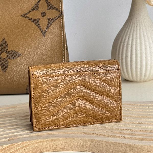サンローラン YSL金ロゴ オリガミ 偽物 マトラッセ ミニ財布 Sal00366