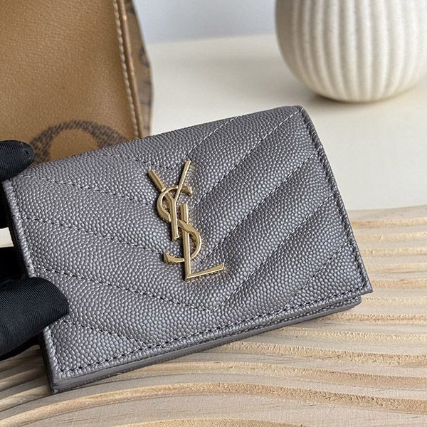 n級品 おすすめ サンローラン YSL金ロゴ オリガミ コピー マトラッセ ミニ財布 Saj33579