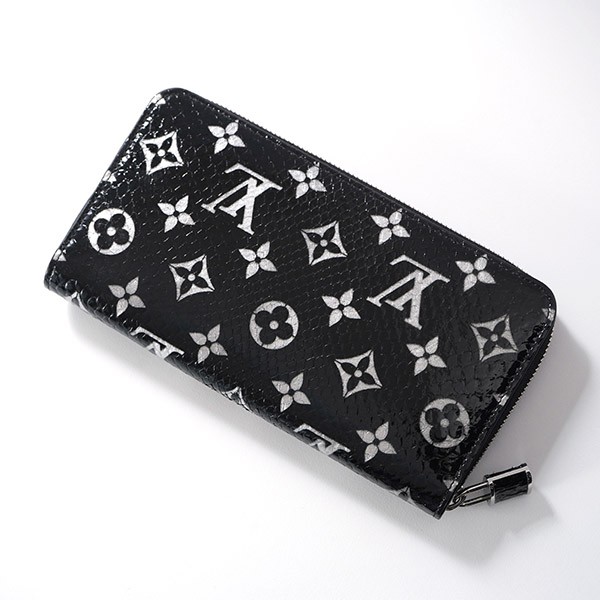 希少！すぐ届く！ルイヴィトン LV リザード ジッピーウォレット 南京錠付き N96955
