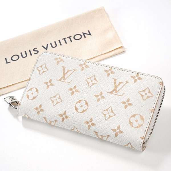 希少！すぐ届く！ルイヴィトン LV リザード ジッピーウォレット 南京錠付き N96955