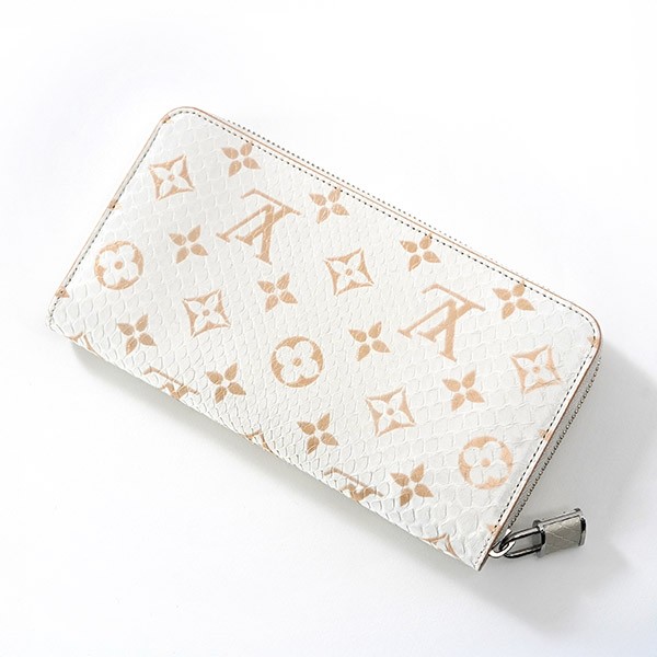 希少！すぐ届く！ルイヴィトン LV リザード ジッピーウォレット 南京錠付き N96955