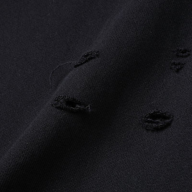 目を惹くカラーバレンシアガ 偽物 Political Campaign Sweat パンツ★カーリーフリース　ブラック bav26689