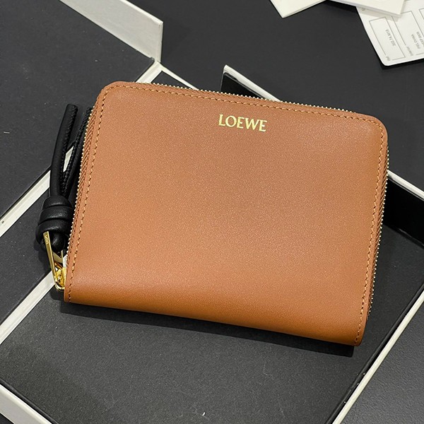 追跡付き 安いロエベ ノット コンパクト ジップウォレット コピー商品 loo70725