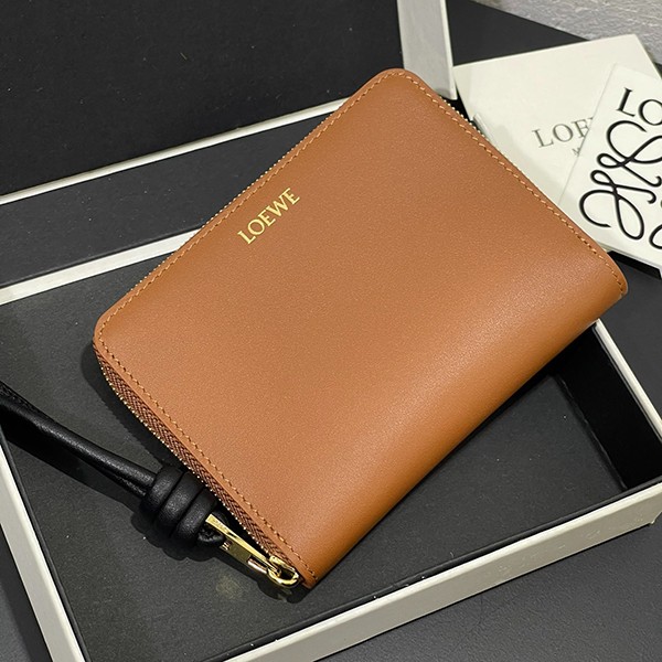 追跡付き 安いロエベ ノット コンパクト ジップウォレット コピー商品 loo70725
