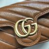グッチ GG Marmontキルティングレザーショルダーバッグコピーgg210820112 - 画像 (2)