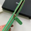 【シャネル】クラシック スモール ポーチ カーフス キンキャビアスキン 緑AP1071 - 画像 (9)