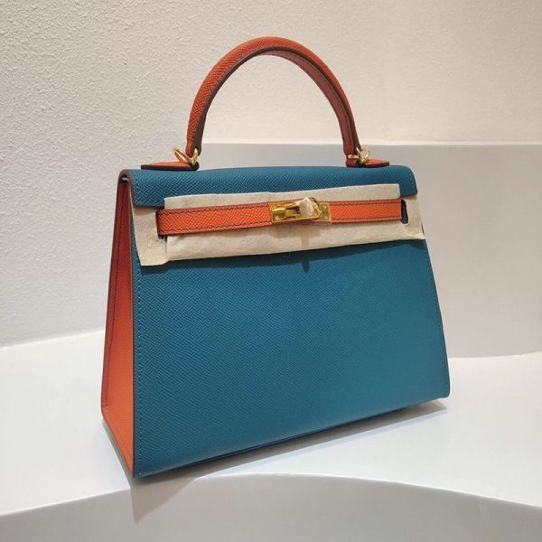 エルメス ケリー 25cm 内縫 コピートゴ ゴールド金具he26007 - 画像 (2)