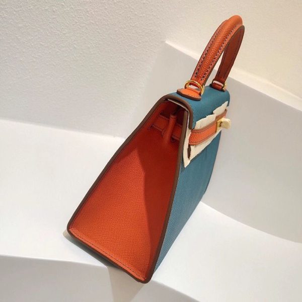 エルメス ケリー 25cm 内縫 コピートゴ ゴールド金具he26007 - 画像 (4)