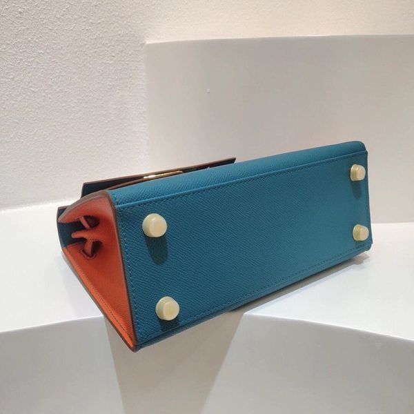 エルメス ケリー 25cm 内縫 コピートゴ ゴールド金具he26007 - 画像 (7)