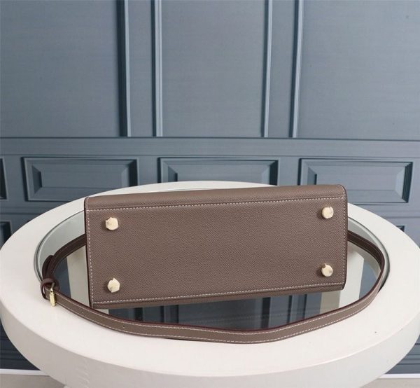 ☆超人気☆エルメス ケリー偽物 25cm 内縫 トゴ ゴールド金具he26008 - 画像 (8)