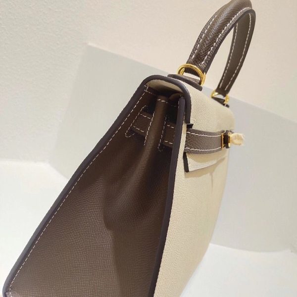エルメス ケリー コピー25cm 内縫 トゴ ゴールド金具he26009 - 画像 (5)