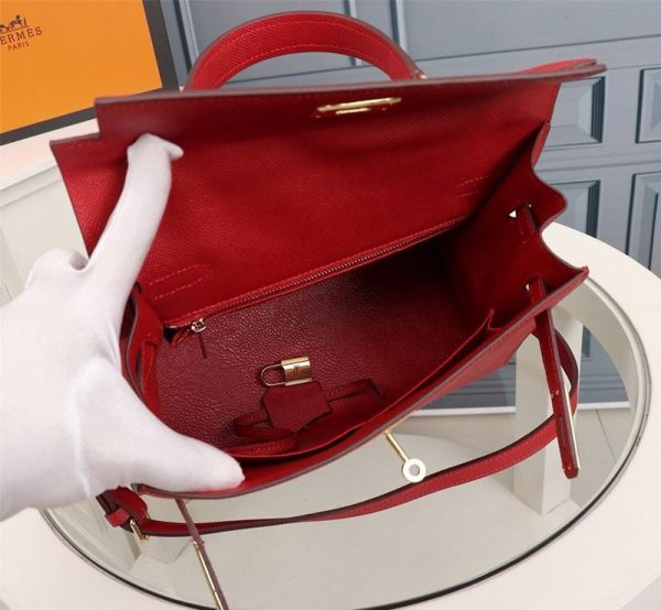 2021SSエルメス ケリー 25cm 内縫 トゴ コピーゴールド金具he26010 - 画像 (7)