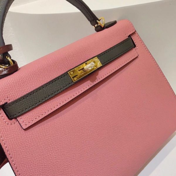 エルメス ケリー 25cm 内縫 コピートゴ ゴールド金具he26011 - 画像 (4)