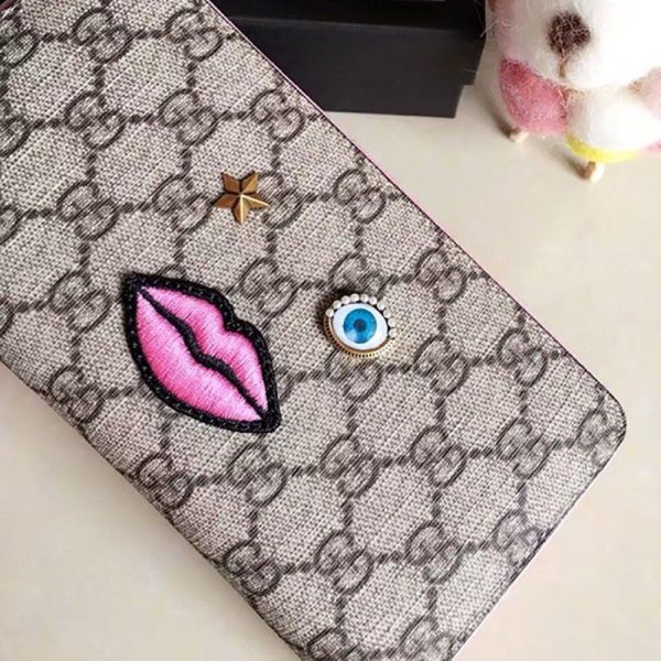 グッチ GGスプリーム フェイスモチーフ コピーラウンドファスナー 長財布 431392 - 画像 (2)