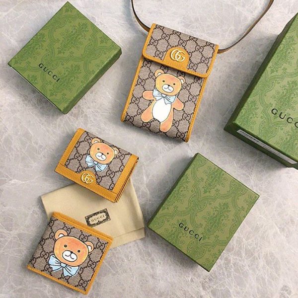 大人気 限定コラボ★KAI x グッチ テディベアウォレット ミニ財布コピー 660510 2YUAG 8695 - 画像 (9)