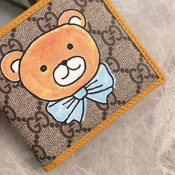 【グッチ】グッチ×KAIコラボ ミニ財布 偽物 ベアプリント660159 2YOAG 8695 - 画像 (2)