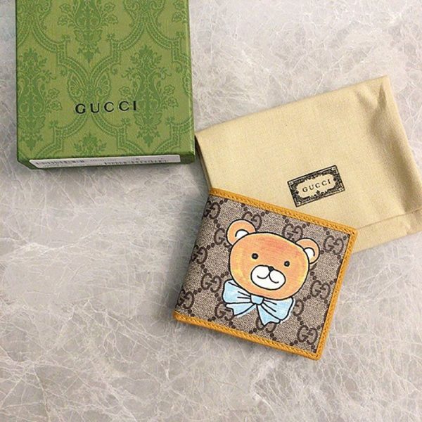 【グッチ】グッチ×KAIコラボ ミニ財布 偽物 ベアプリント660159 2YOAG 8695 - 画像 (8)