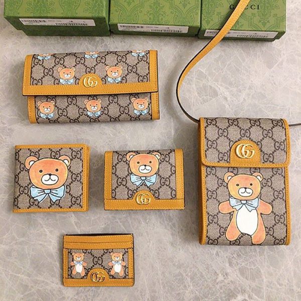 【グッチ】グッチ×KAIコラボ ミニ財布 偽物 ベアプリント660159 2YOAG 8695 - 画像 (9)