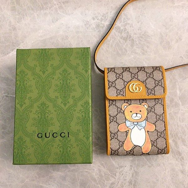 大人気 限定コラボ★KAI x グッチ テディベア ミニバッグ偽物 660161 2YMAG 8695