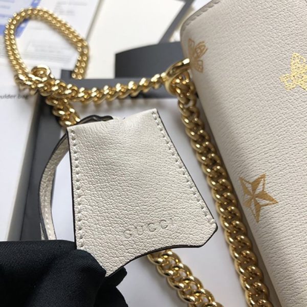 【グッチ】Padlock☆ビー&スター レザースモールショルダーバッグ偽物432182 DJ2LG 8711 - 画像 (7)