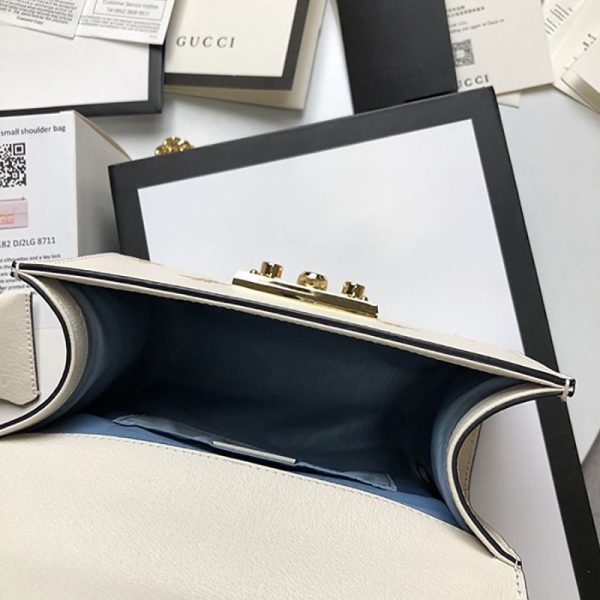【グッチ】Padlock☆ビー&スター レザースモールショルダーバッグ偽物432182 DJ2LG 8711 - 画像 (8)