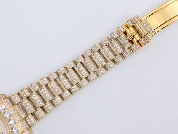 欲しい♡超限定♪ ロレックス 偽物 時計 デイデイト 39MM メンズ シャンパン 全面ダイヤド rob94991 - 画像 (6)