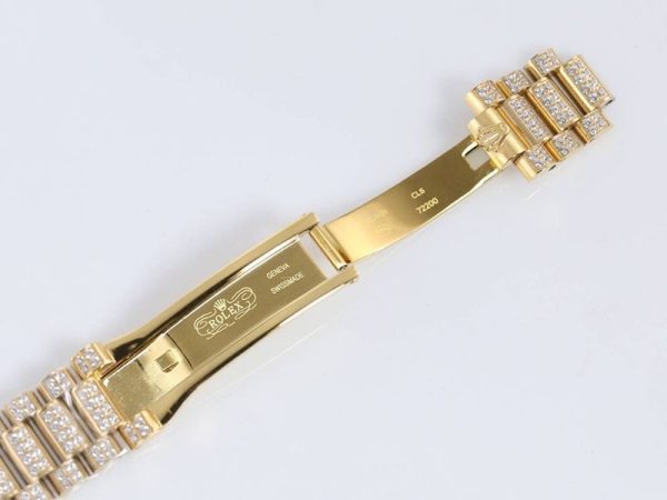 欲しい♡超限定♪ ロレックス 偽物 時計 デイデイト 39MM メンズ シャンパン 全面ダイヤド rob94991 - 画像 (7)