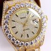 希少色 ロレックス 時計 スーパーコピー デイデイト 39MM メンズ シャンパン 全面ダイヤド roh66055 - 画像 (3)
