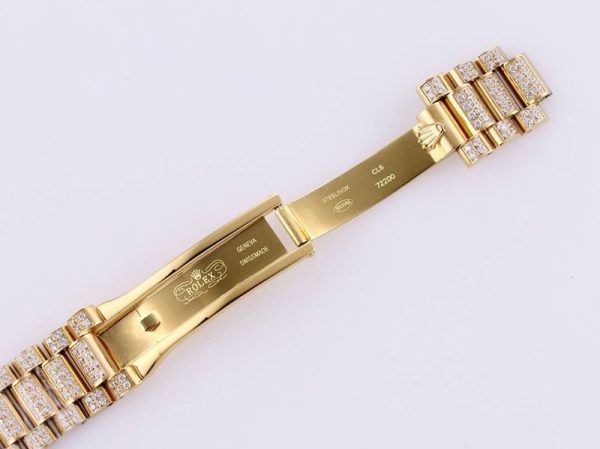 希少色 ロレックス 時計 スーパーコピー デイデイト 39MM メンズ シャンパン 全面ダイヤド roh66055 - 画像 (8)