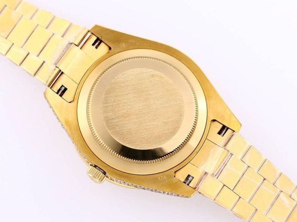 希少色 ロレックス 時計 スーパーコピー デイデイト 39MM メンズ シャンパン 全面ダイヤド roh66055 - 画像 (9)