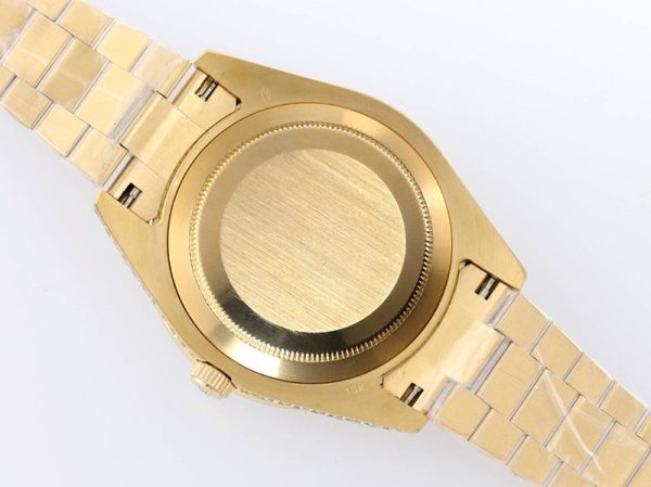 定番 ロレックス スーパーコピー 時計 デイデイト 39MM メンズ シャンパン 全面ダイヤド rok65826 - 画像 (9)