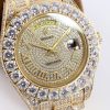 人気No1 ロレックス スーパーコピー 腕時計 デイデイト 39MM メンズ シャンパン 全面ダイヤド ros21771 - 画像 (3)