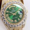 《大人気》ロレックス コピー 時計 デイデイト 39MM 全面ダイヤ メンズ グリーン roa78795 - 画像 (3)