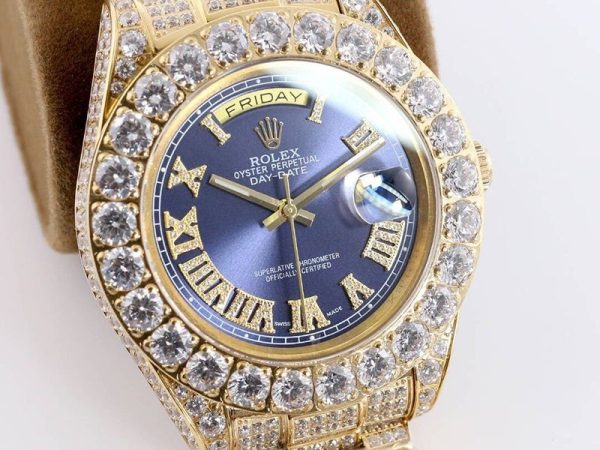 人気No1 ロレックス 腕時計 偽物 デイデイト 39MM メンズ パープル ダイヤモンドベゼル roo45419 - 画像 (3)