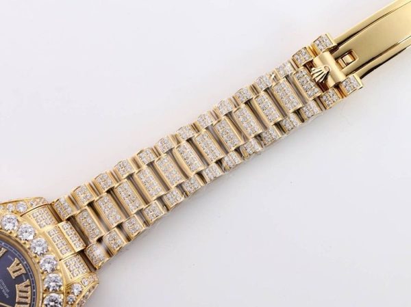 人気No1 ロレックス 腕時計 偽物 デイデイト 39MM メンズ パープル ダイヤモンドベゼル roo45419 - 画像 (7)