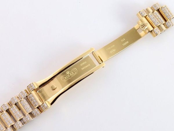 目を惹くカラー ロレックス 時計 スーパーコピー 39MM メンズ ダイヤモンドベゼル デイデイト roc18378 - 画像 (8)