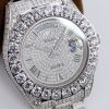 限定 ロレックス 時計 偽物 39MM メンズ ホワイト 全面ダイヤ デイデイト roj31634 - 画像 (3)