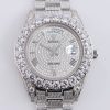 限定 ロレックス 時計 偽物 39MM メンズ ホワイト 全面ダイヤ デイデイト roj31634 - 画像 (4)
