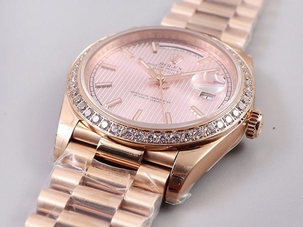 稀少 ロレックス 時計 スーパーコピー デイデイト 40mm ピンク メンズ roy75824 - 画像 (2)