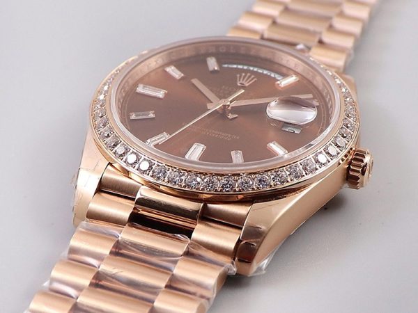 【限定カラー】ロレックス 偽物 時計 デイデイト40mm チョコレート メンズ 228345RBR - 画像 (2)