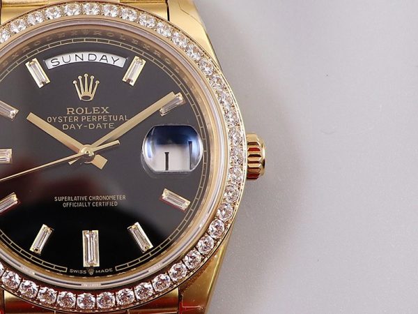 【関税込】ロレックス コピー 腕時計 デイデイト 40mm ブラック メンズ rol84870 - 画像 (4)